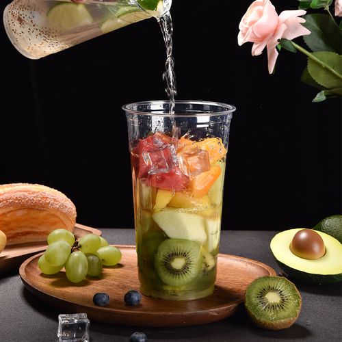 107mm PET Cup Stylish Transparent Beverage Cup Suitable for Various Drinks