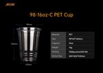 98mm 16oz PET Cup
