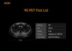 90mm 400ml PET lid
