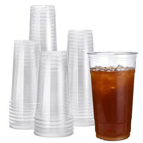 107mm PET Cup Stylish Transparent Beverage Cup Suitable for Various Drinks