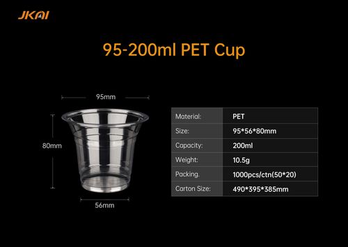 95mm 200ml PET Cup
