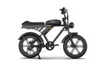 Movcan V30 black 1000w electric bike with fat tire and full suspension