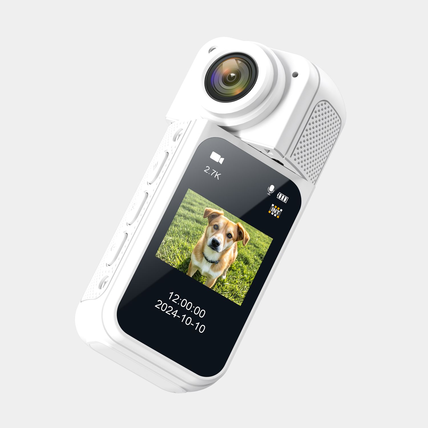 Movcan Mini Thumb Camera | 2 7K HD Action Camera with 180° Rotating Lens