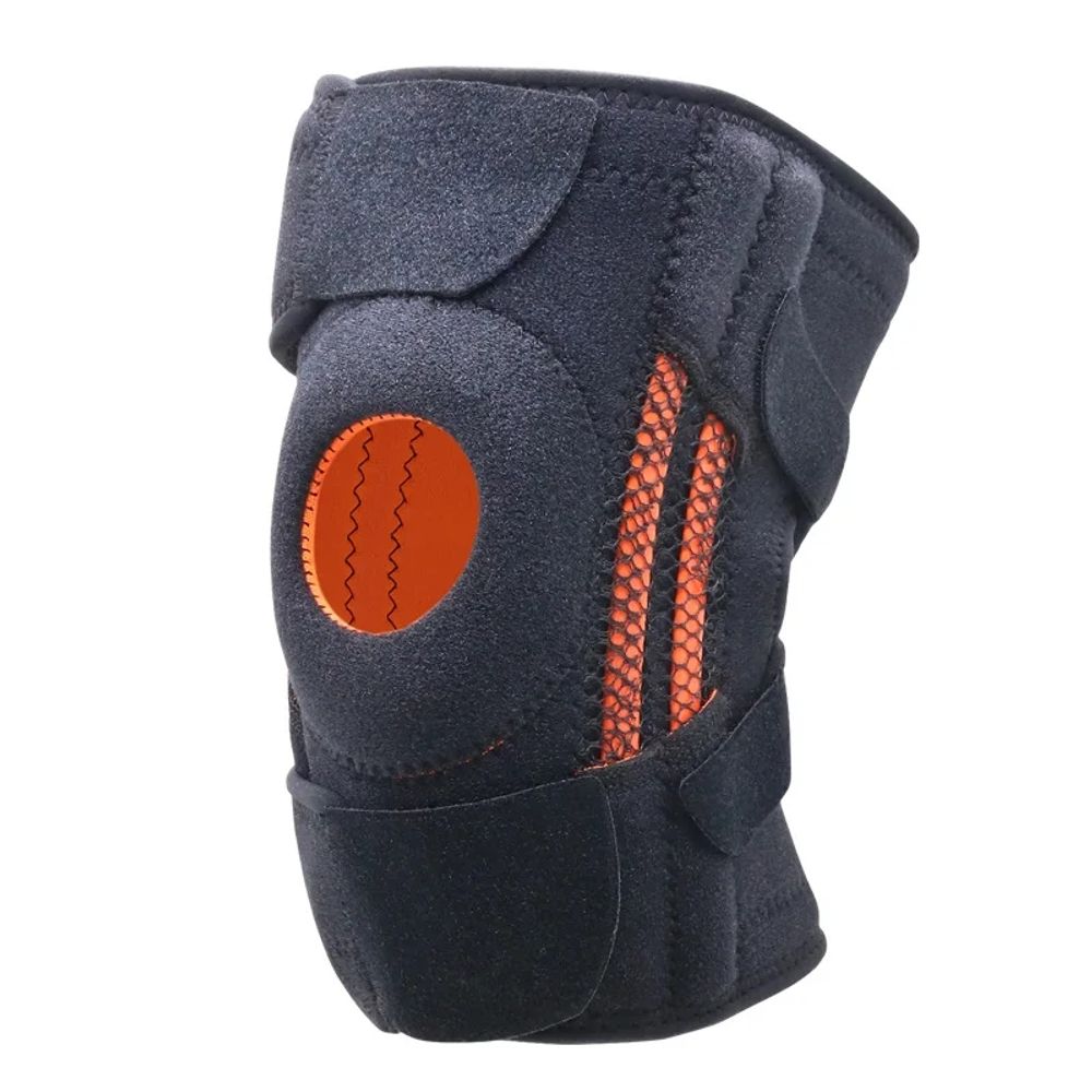Professional Sports Knee Brace, Suitable for Running, Jumping Rope, Hiking, Badminton, Basketball, Knee Joint Non-Slip Four-Spring Knee Support
