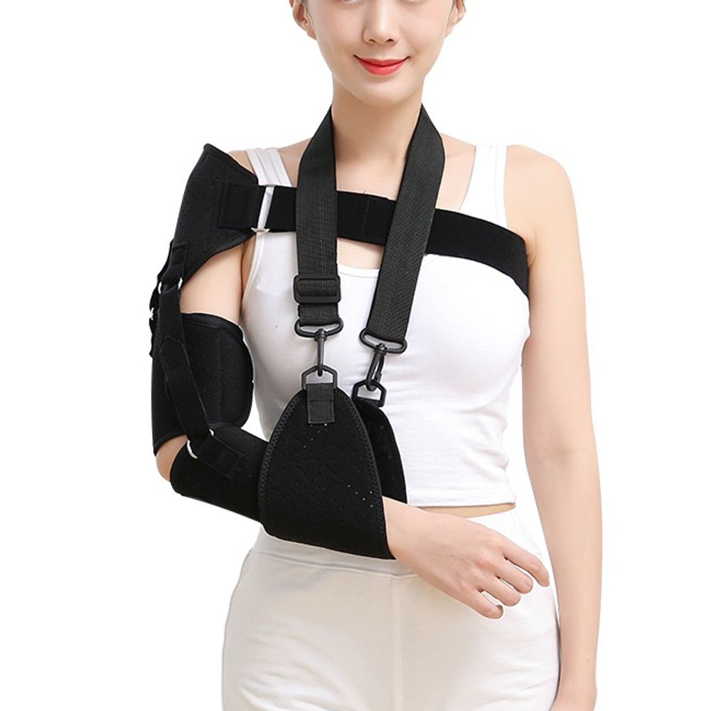 Medical shoulder brace for rehabilitation of shoulder
