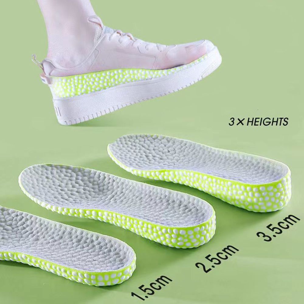 Стельки для увеличения высоты. Комфортные стельки для обуви из пены с эффектом памяти и попкорном.