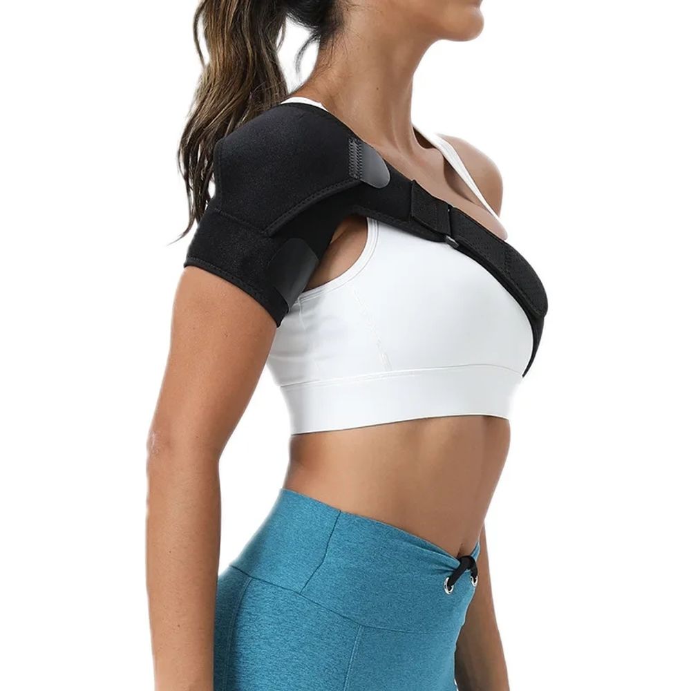 Tutore sportivo di supporto per la spalla per alleviare gli infortuni da compressione della spalla con imbracatura per il braccio regolabile
