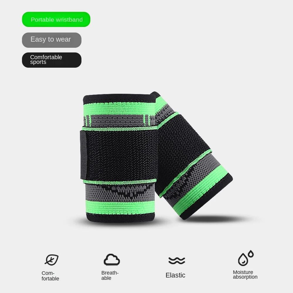 Wrist Brace Wraps Compression Strap and Support for Work Fitness Weightlifting with  Adjustable Wristbands