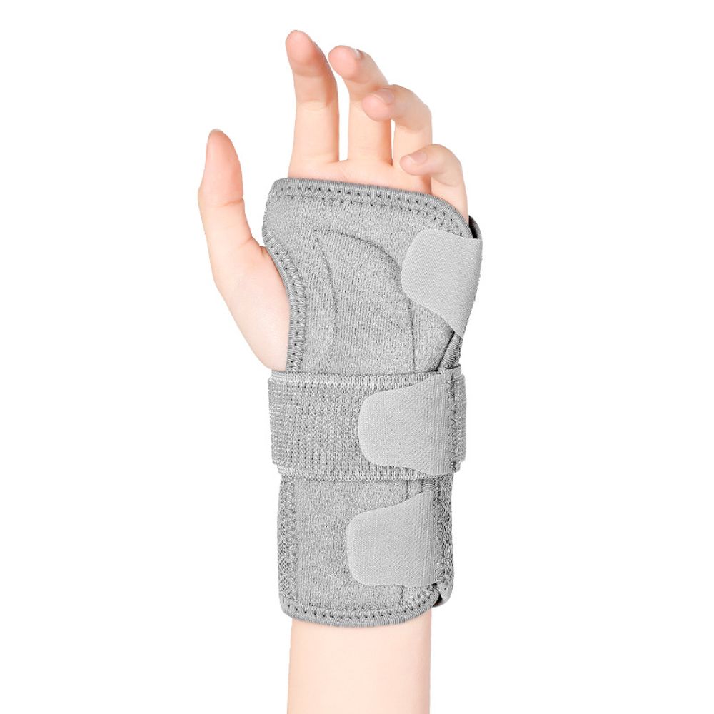 Wrist Brace for Carpal Tunnel Pain Relief Support with Removable Metal Splint for Night Sleep