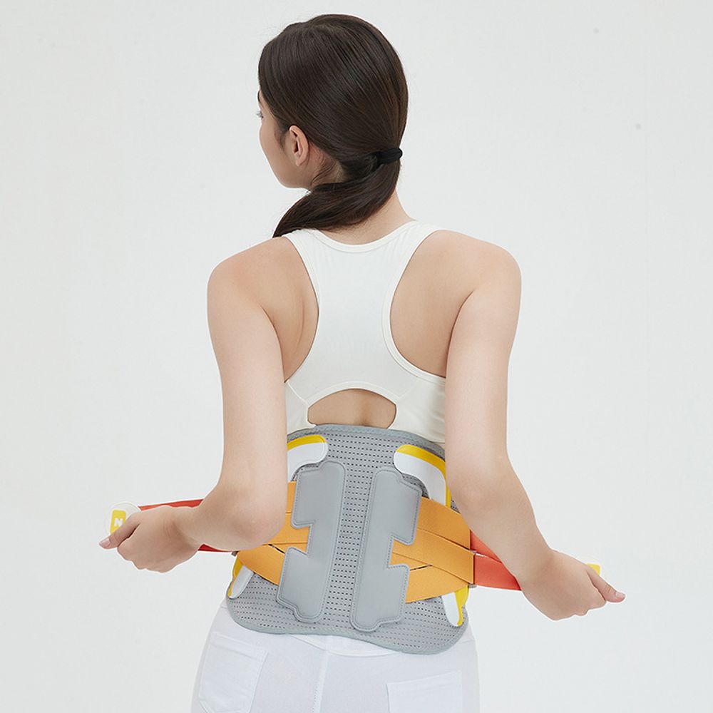 Cintura di supporto per la schiena per un sollievo immediato dal dolore causato dalla sciatica, dall&#39;ernia del disco, dalla scoliosi della schiena