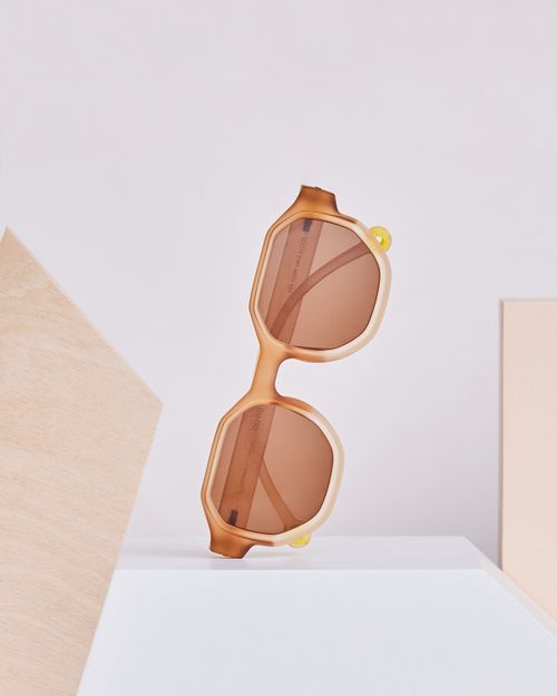 Teen & Adult Sunglasses Colorblock Sand #D