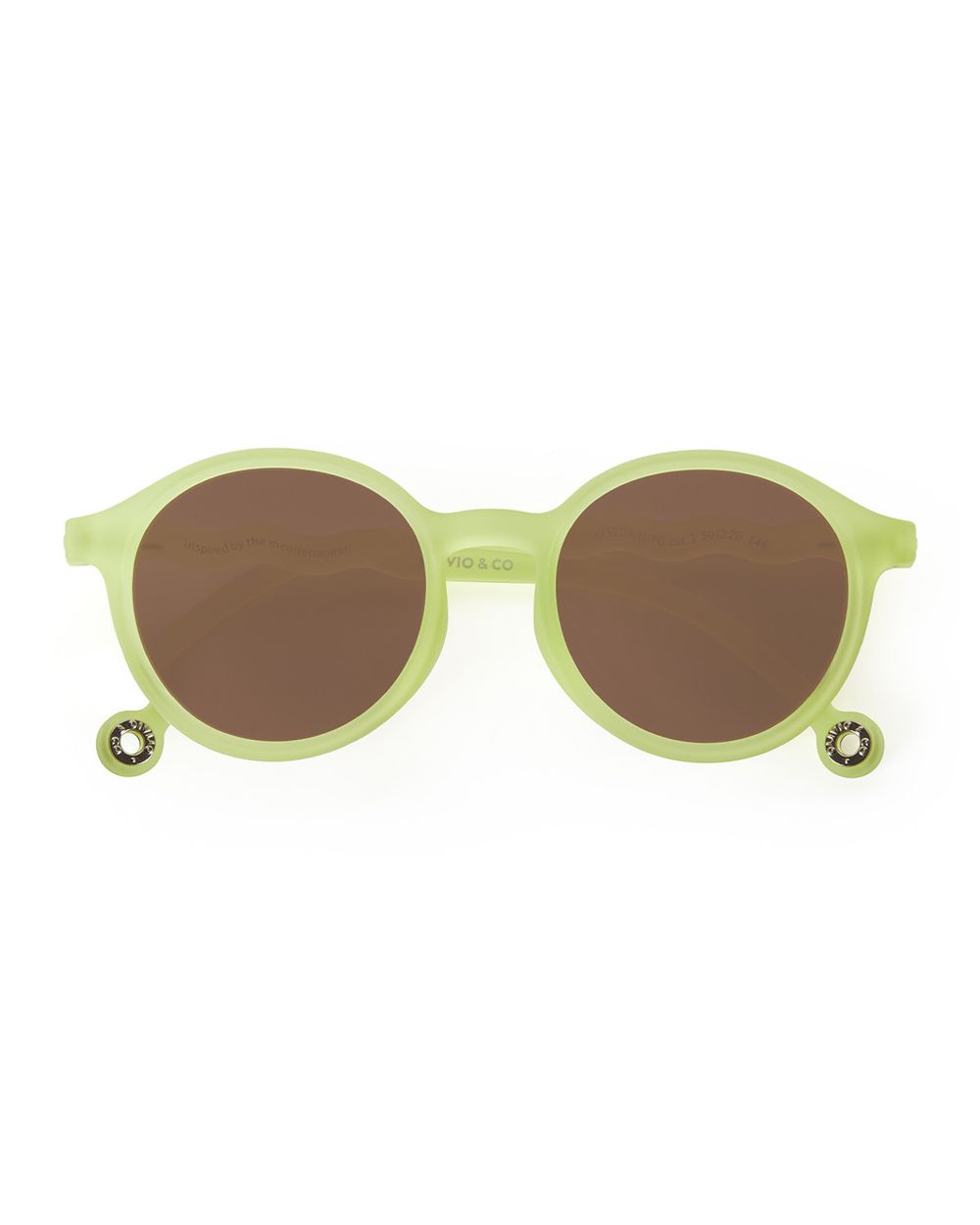 Adult Oval Sunglasses Lime Green