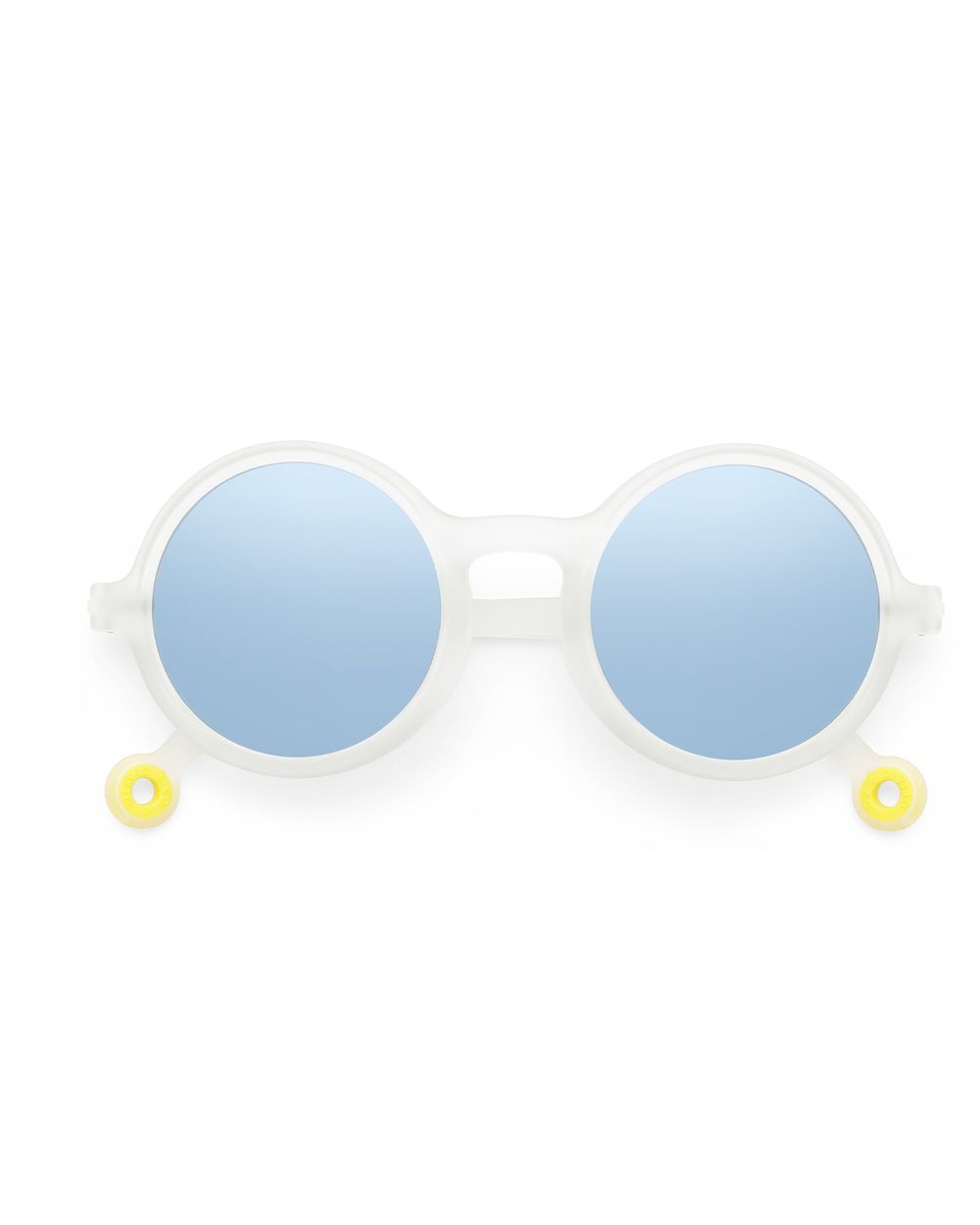 Junior Round Sunglasses Jellyfish White with Non-Polarized