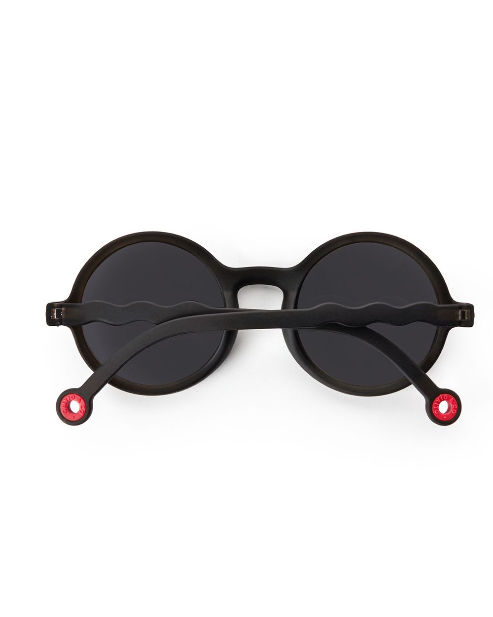 Kids Round Sunglasses Squid Black with Polarized Lenses