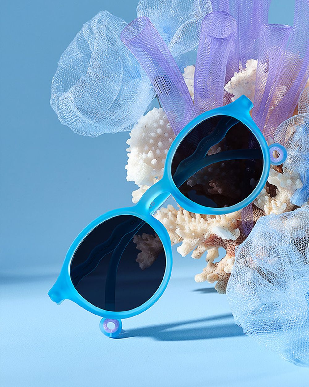 Kids Oval Sunglasses Reef Blue