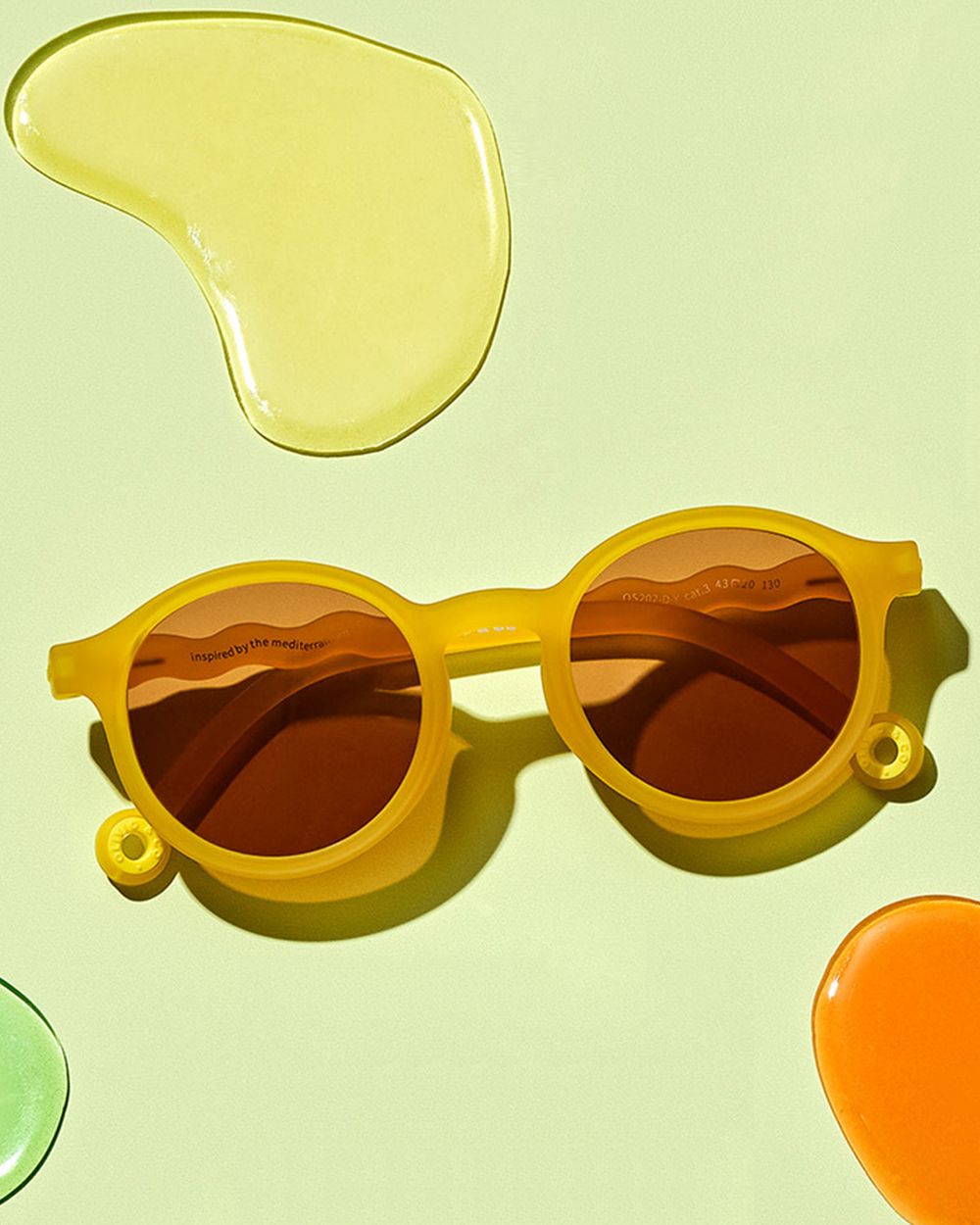 Kids Oval Sunglasses Citrus Yellow