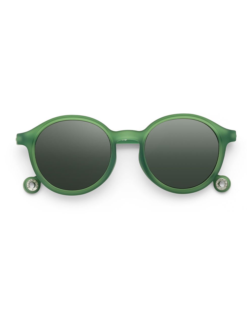 Adult Oval Sunglasses Olive Green with Non-Polarized