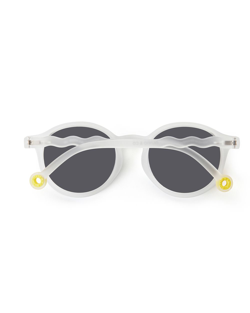 Junior Oval Sunglasses Jellyfish White with Polarized