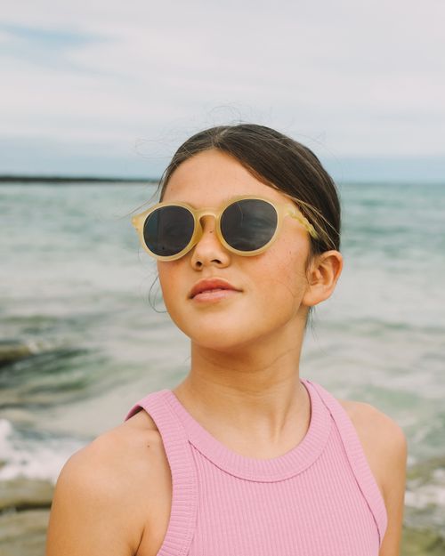 Junior Oval Sunglasses Sun Coral