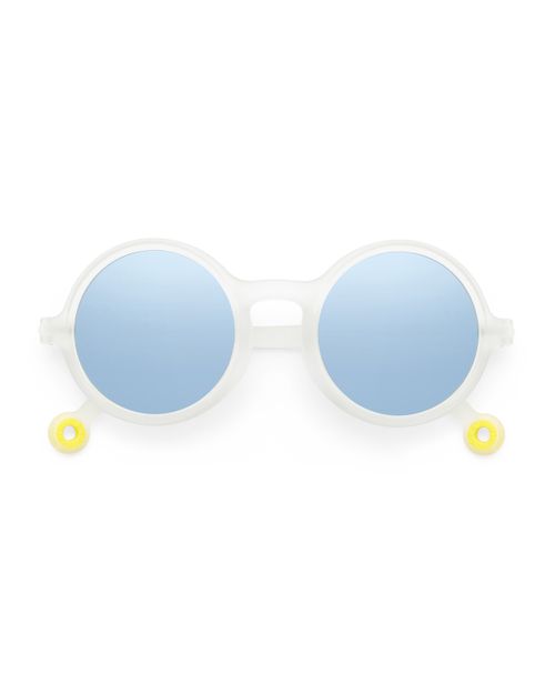 Junior Round Sunglasses Jellyfish White with Non-Polarized