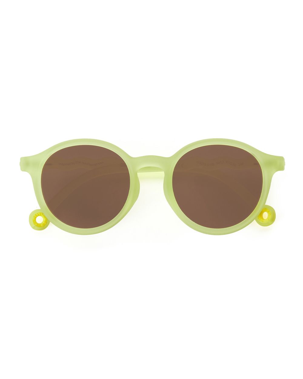 Kids Oval Sunglasses Lime Green