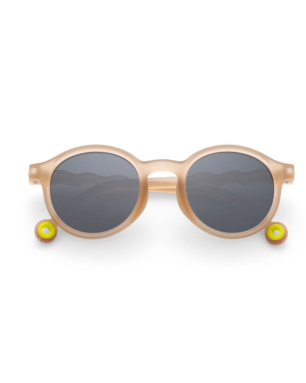 Junior Oval Sunglasses Sand Beige with Polarized Lenses