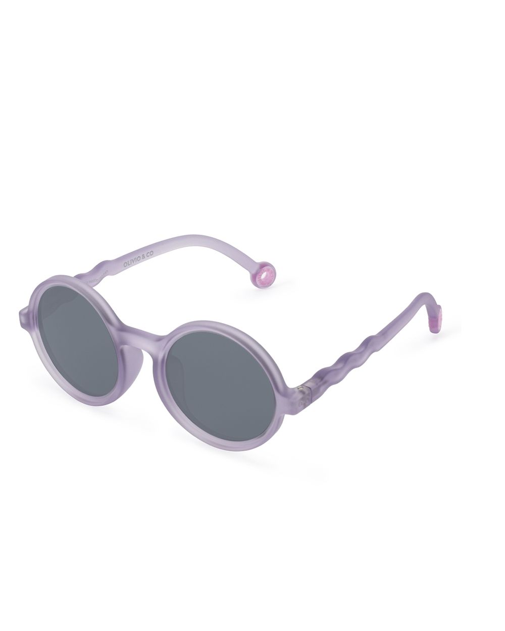 Kids Round Sunglasses Purple Coral
