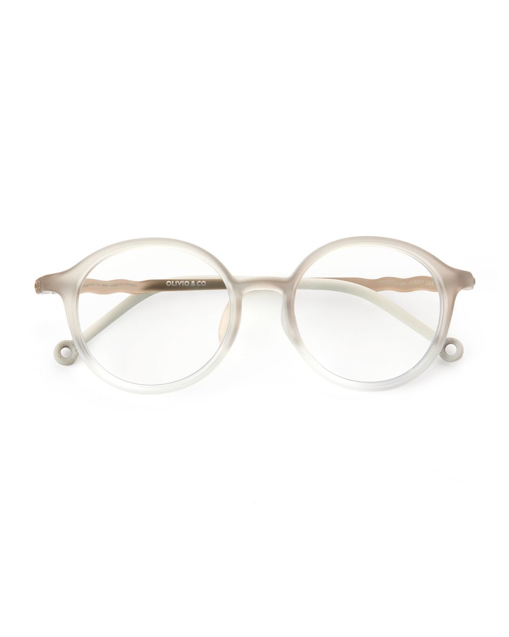 Junior Oval Screen Glasses Tranquil Gray