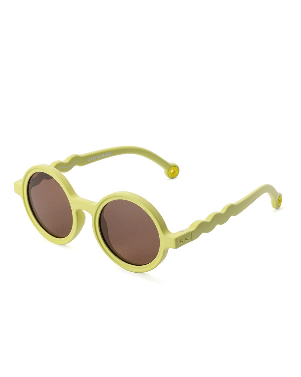 Toddler Round Sunglasses Lime Green