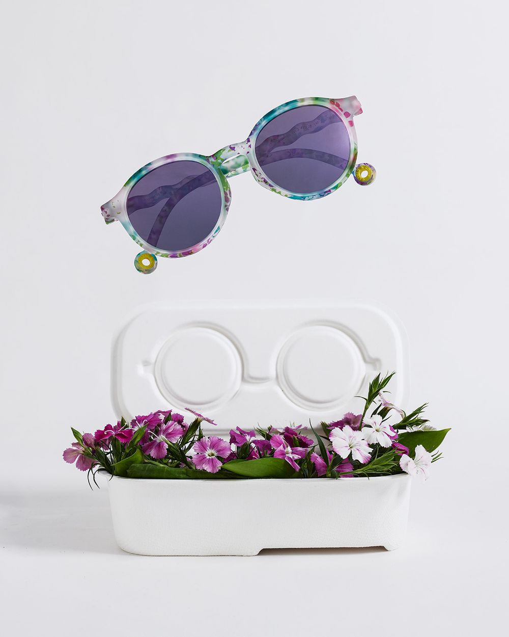 Junior Oval Sunglasses Wild Flower with Polarized Lenses