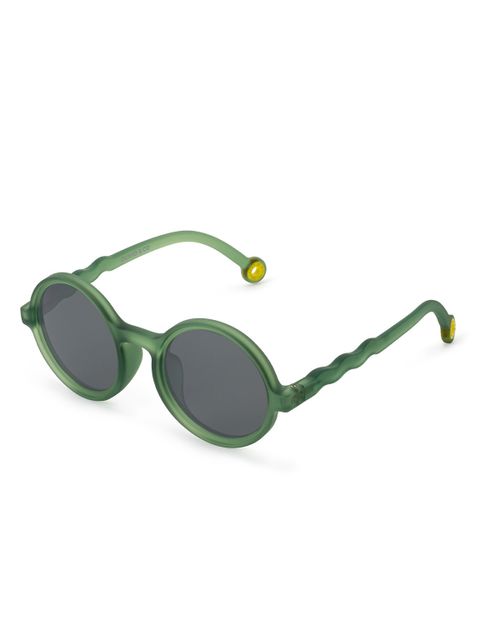 Junior Round Sunglasses Olive Green
