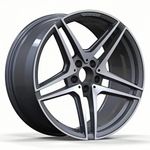 Antron silver 20x85J Forged Aluminum Alloy Wheels for Porsche, BMW, Maserati, and Lamborghini side view