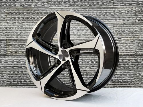 ATL065 New design hot selling spinning 17 18 19 inch 4x100 4x114 5x100 5x114 black machine car wheel rim