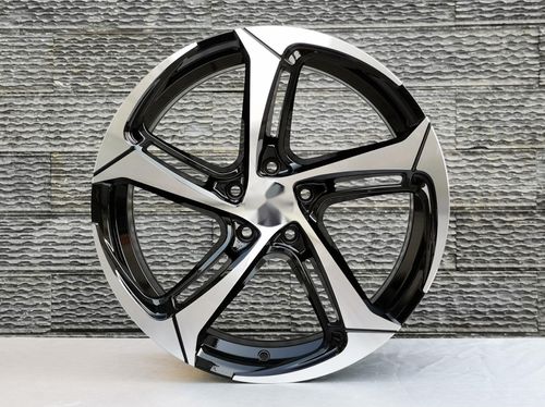 ATL065 New design hot selling spinning 17 18 19 inch 4x100 4x114 5x100 5x114 black machine car wheel rim