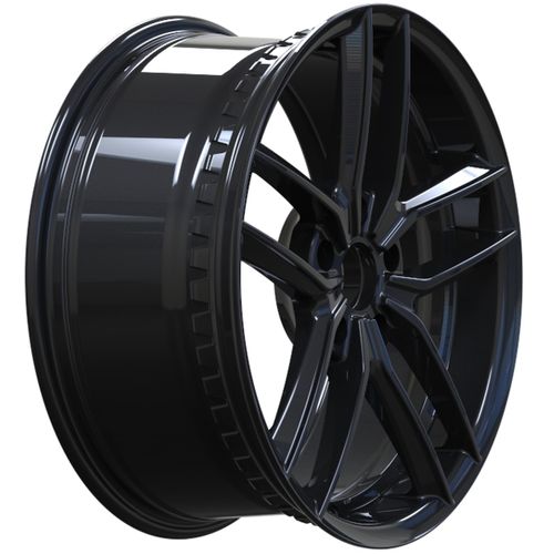 Recommend Customize Run-flat tires protect wheels 17x8J ET30 Black Machine Face 5x115 Alloy Rim for Car