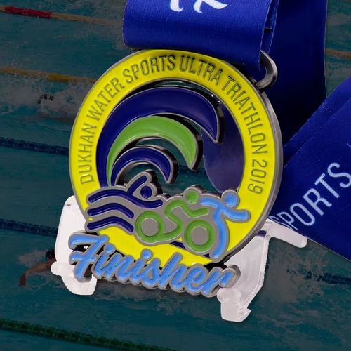 Hervorragende Qualität Schwimmen Design Custom Medaille für Souvenir Triathlon Günstige Sport Medaille Mit Band Medaille Band