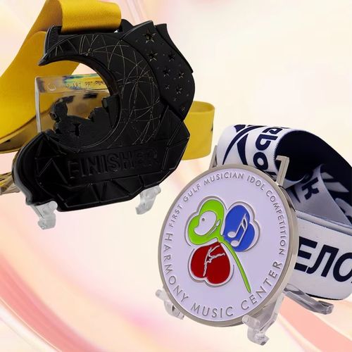 Fabricante mayorista de medallas y trofeos de taekwondo y kárate de metal 3D, medallas deportivas esmaltadas personalizadas con cinta