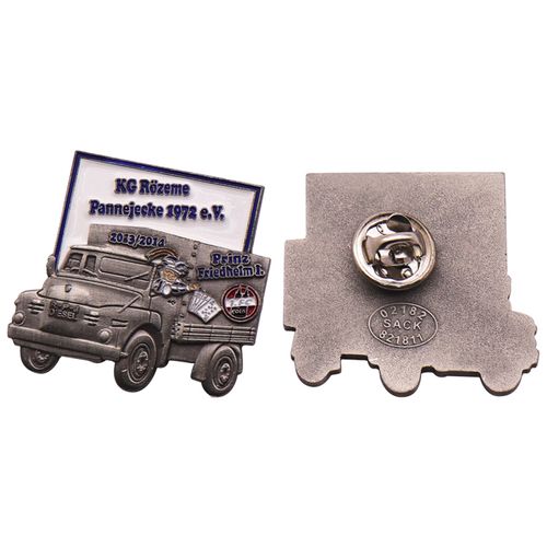 China Enamel Pin Badge Making Machine Manufacturer Badges Metal Carnival KG Rozeme Lapel Pins For Suit