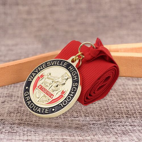 Großhandel Custom Graduierung Souvenir Medaille Design Custom Brief Metall Award Medaille