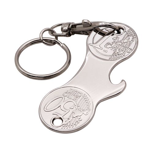Metal Keychain Custom Logo Die Casting Silver Plating Bottle Opener Car Key Ring Accessories