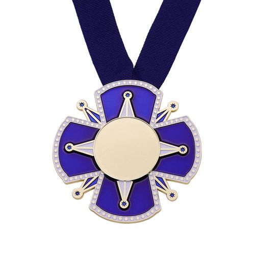 Medalla de premio popular Diseño gratuito Medalla de premio en blanco 3D personalizada Soporte de medallas Medalla de recuerdo