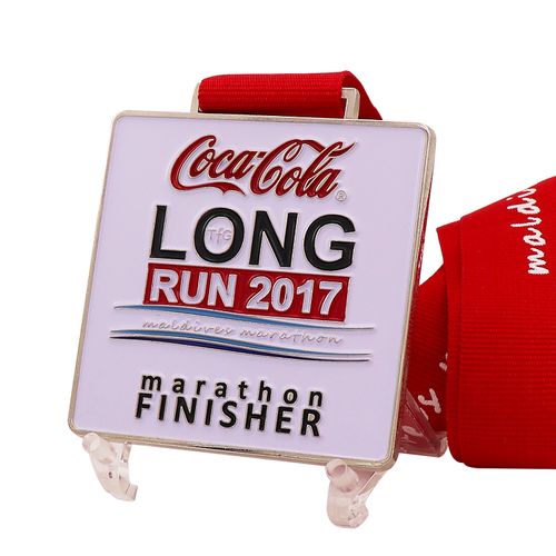 Marathon Running Race Souvenir Custom Blank Metal Sport Medal With Ribbon