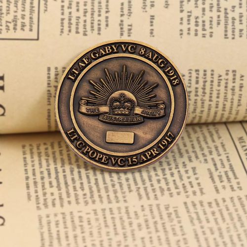 Wholesale Price Promotional Challenge Coin Cheap Custom Australian Brass Metal Crafts Antiqu Token Coin