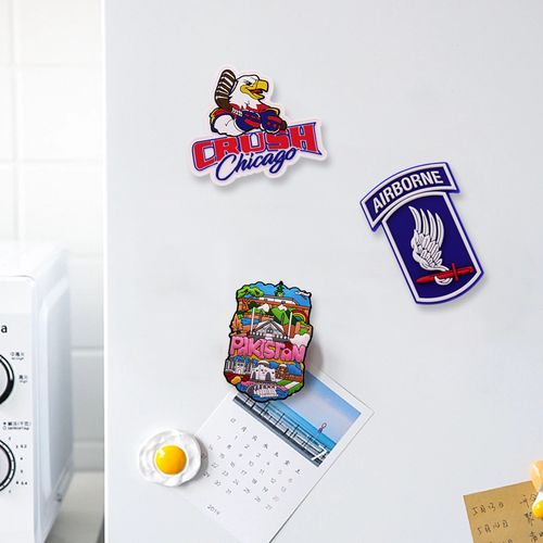 Wholesale City Logo Travel Stickers Customized 3D PVC Soft Gel Fridge Magnets for Kitchen Display and Souvenir Collection