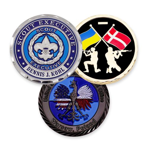 Unique Custom Special Honor Metal Zinc Alloy Souvenir Full Size Color Change 3d Hard Soft Enaml Challenge Coin