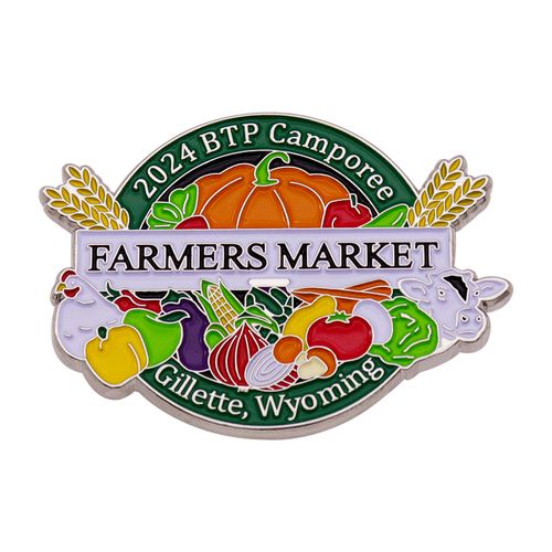 Decorative Farmers Market Lapel Pin Custom Fruit Shape Enamel Pin Brooch Metal Pin Badge