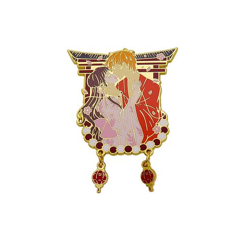 Wholesale Idol Drama Metal Crafts Brooch Fashion Custom Hard Enamel Collar Lapel Pin With Chain For Decoration