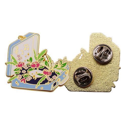 High Quality Factory Designer Custom Metal Soft Enamel Pin Die Casting Chroma Flower Gift Souvenir Brooch Lapel Pin