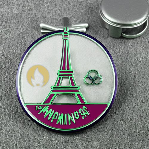 Custom 2024 France Paris Olympic Pin Collecting Sport Enamel Pins