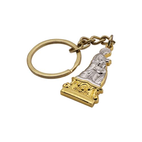 Alloy Saint Benedict Medal Pendant Key Chain Jesus Religious Trinket Metal Keychain